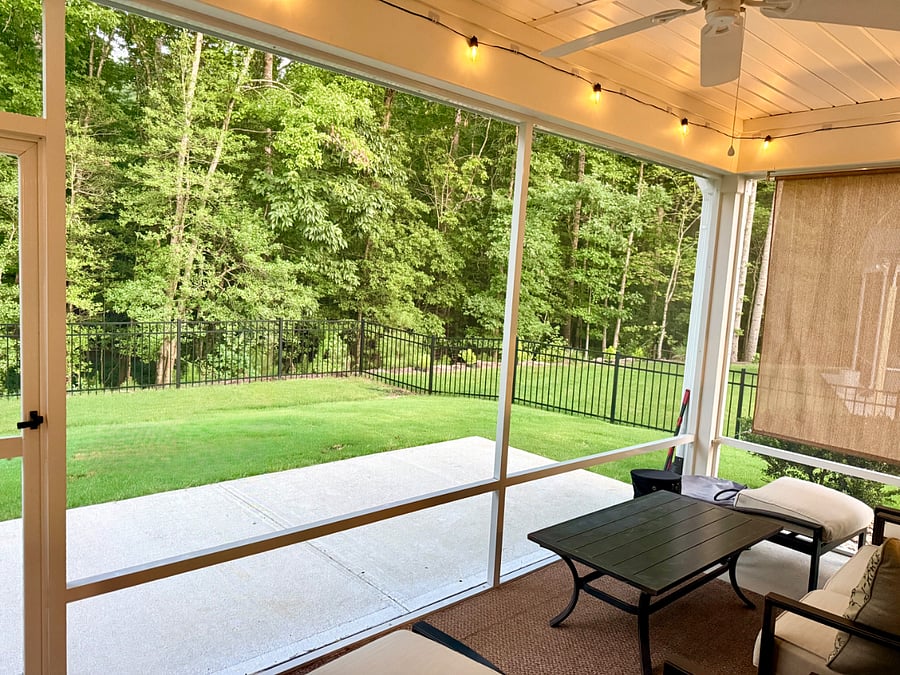 Screened in porch