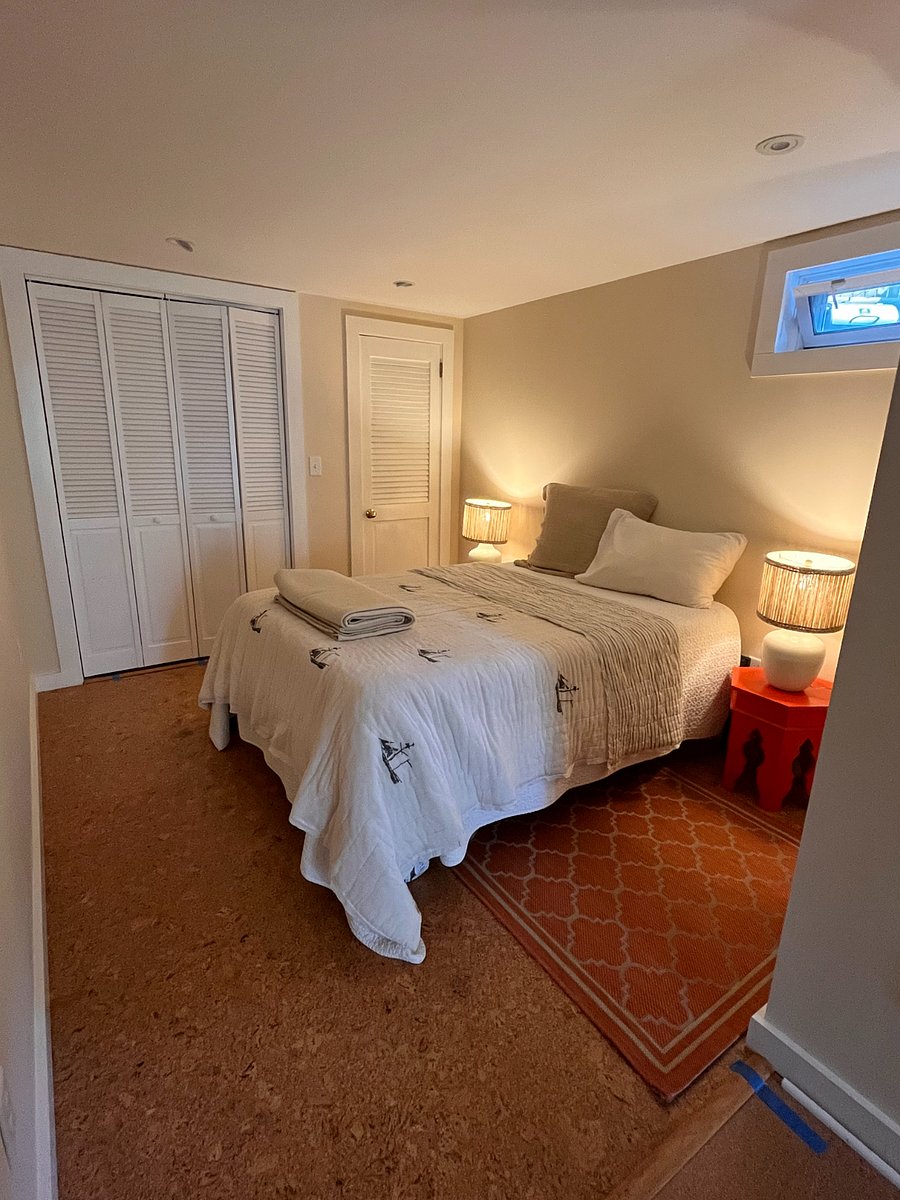 Bedroom area with large closet.