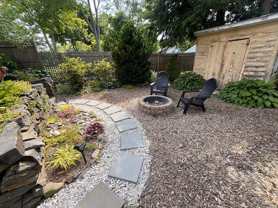 Fire pit.