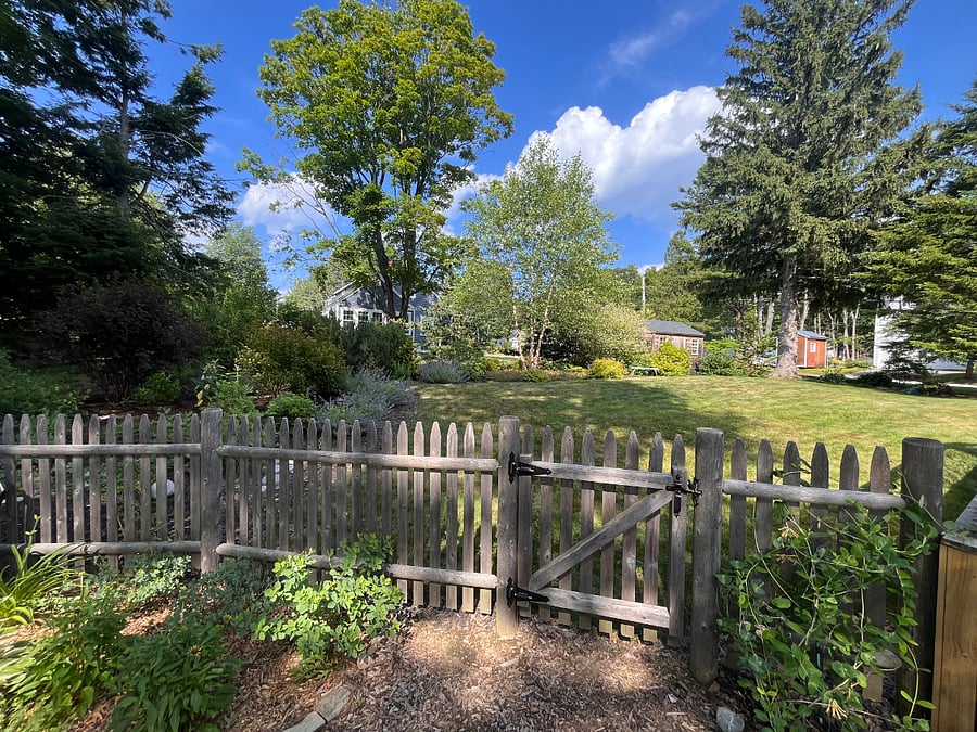 Enclosed shared garden, private and maintained by owners.