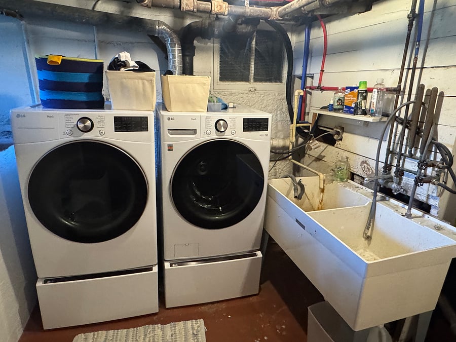Washer and dryer free to use.