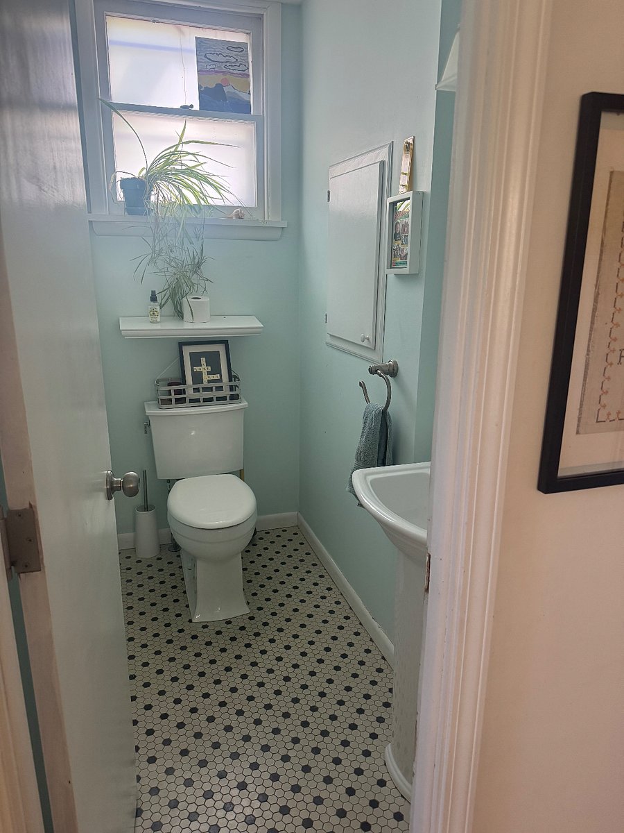 Powder room on first floor.