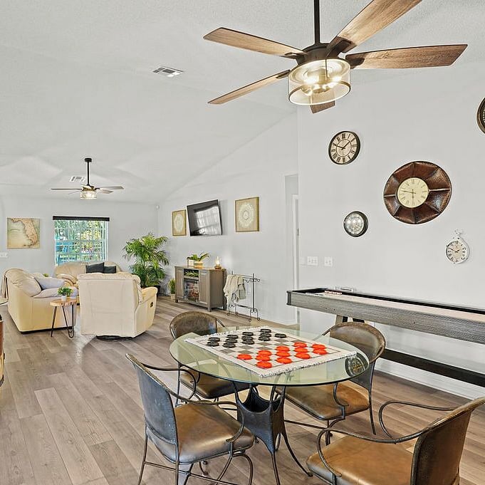 Living Room & Game Room