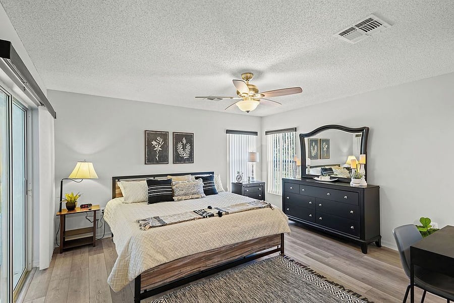 Bedroom 1 - King Bed, Dresser, Nightstands