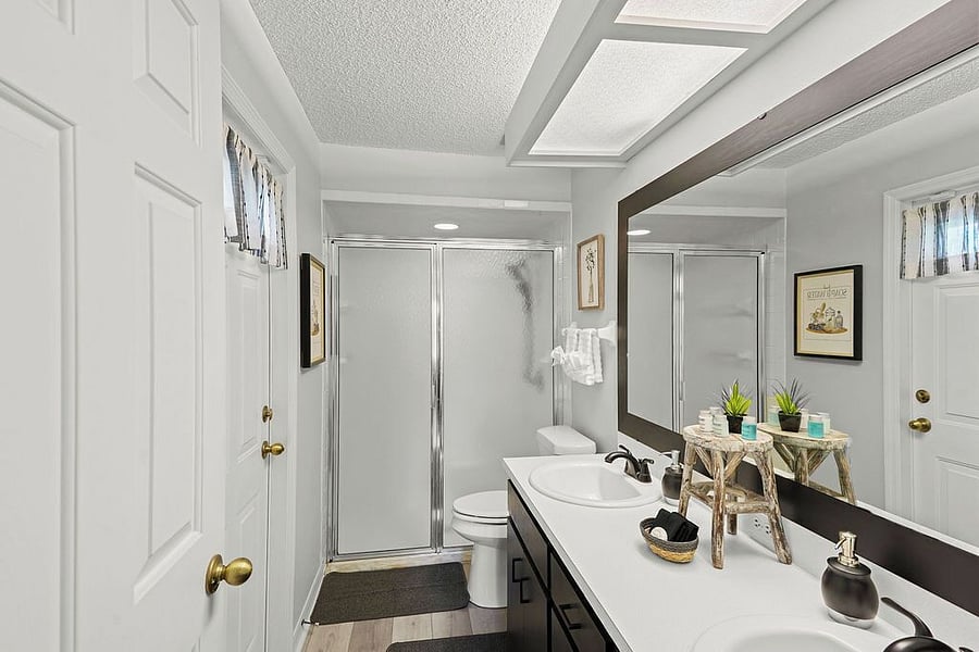 Master Bathroom of Bedroom 1 - Double Vanity - Shower