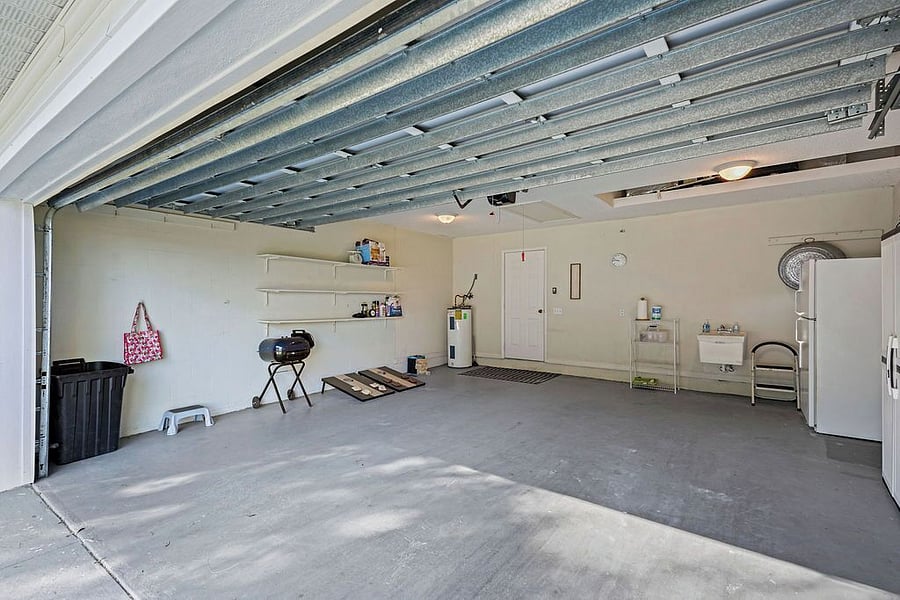 Two Car Garage with Refrigerator & Grill
