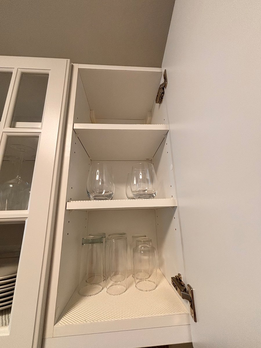 Fully stocked kitchen.