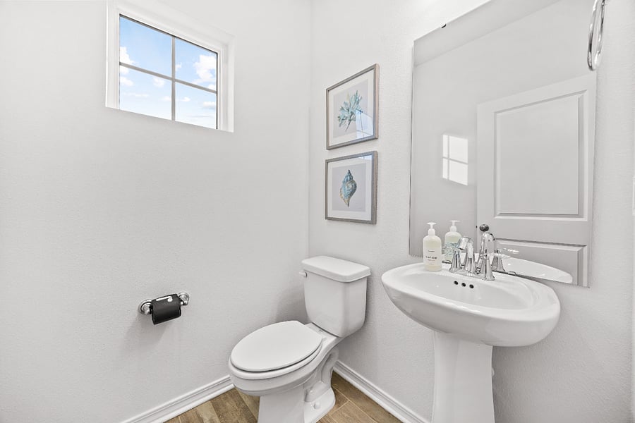 Half bath off kitchen