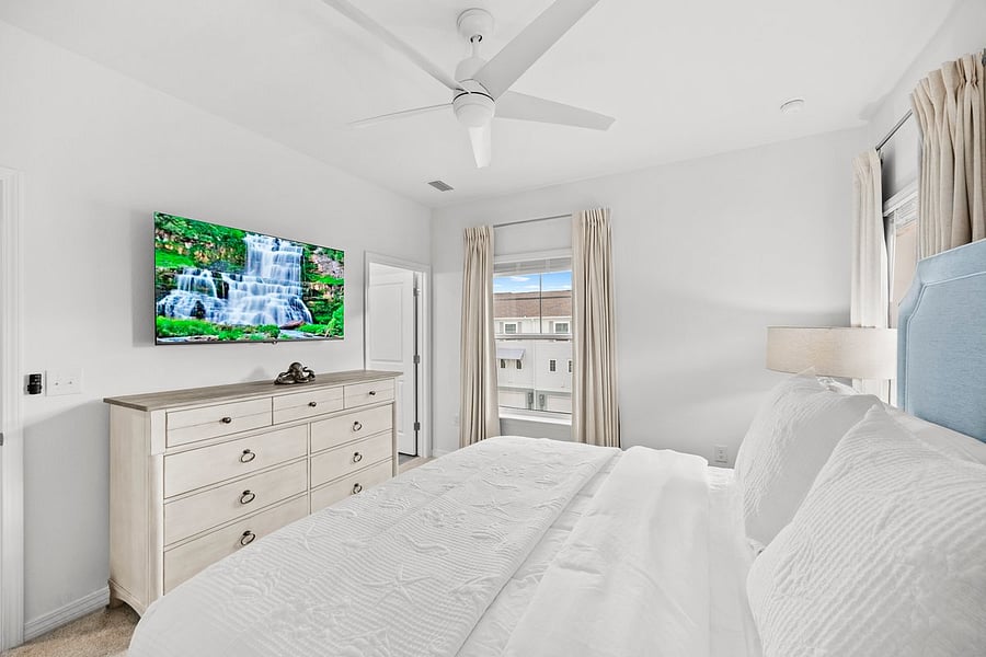 Primary bedroom with ensuite bathroom