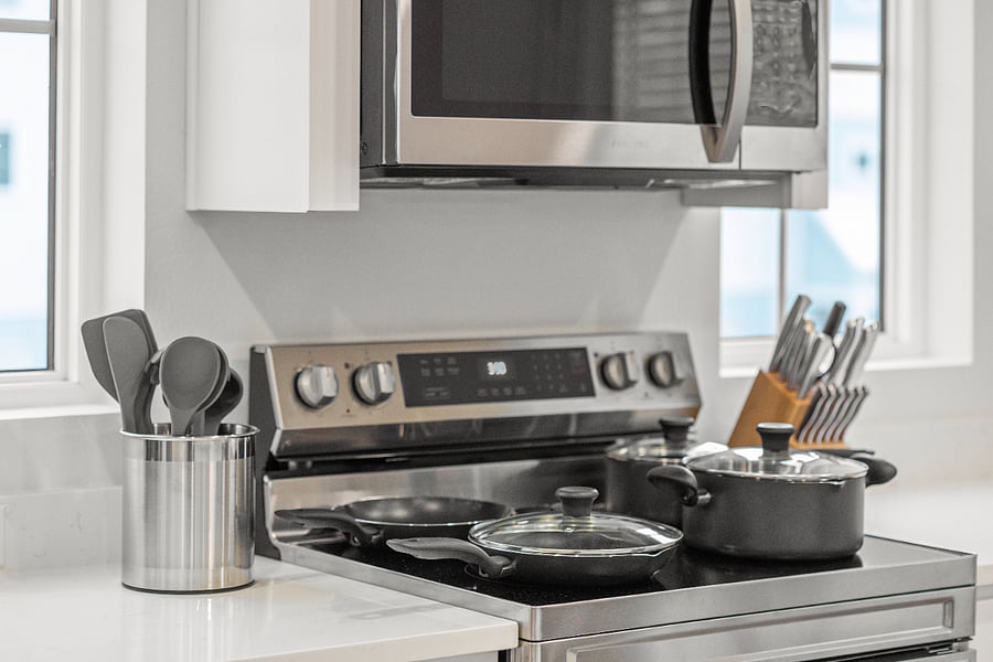 Fully stocked kitchen