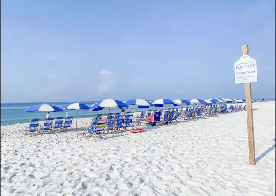 Beach Club private beach 
