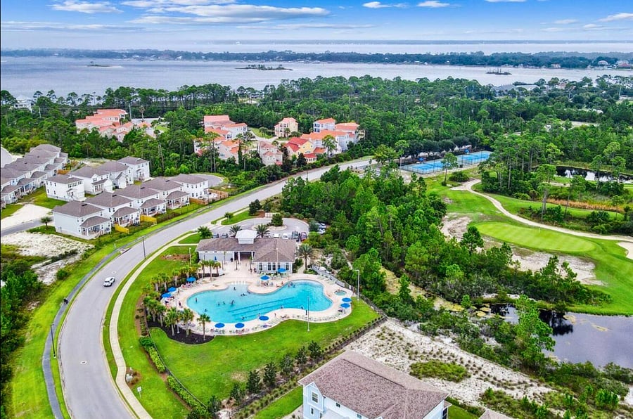 Arial view of Lost Key Resort