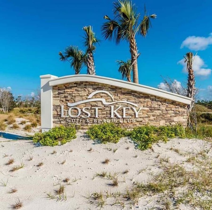 Lost Key is a gated community right on the gulf coast