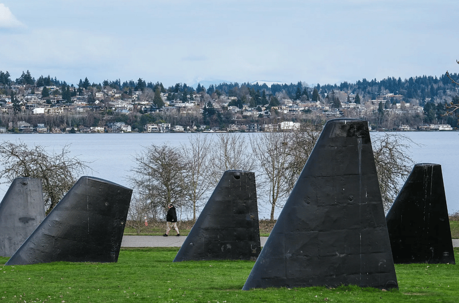 Magnuson Park across the street