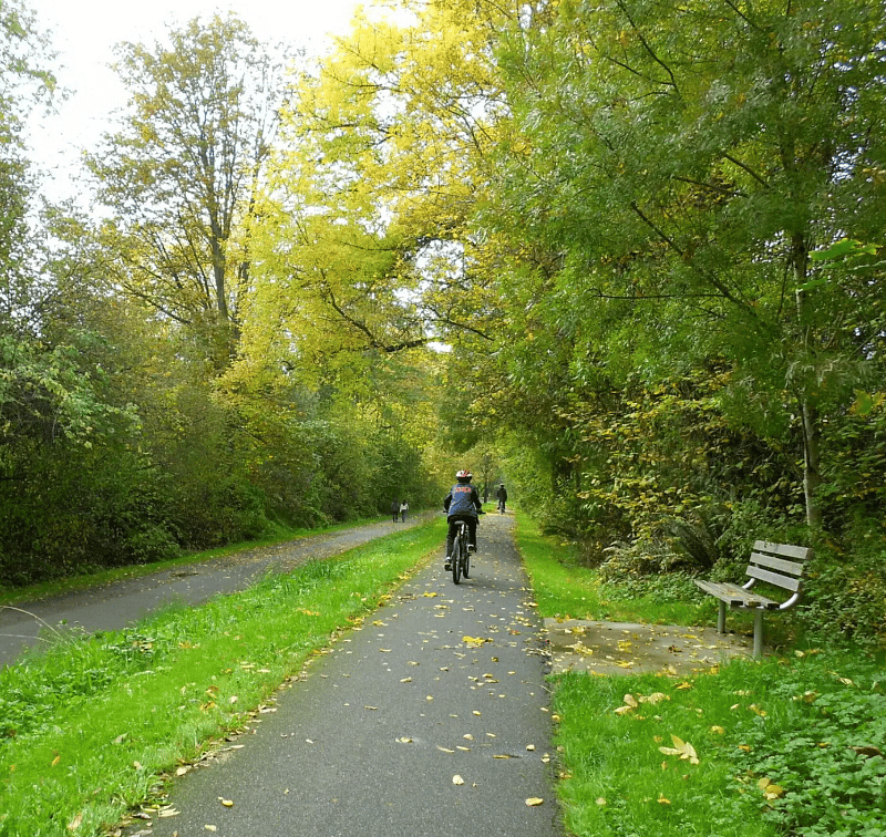 Burke Gilman trail behind the condos
