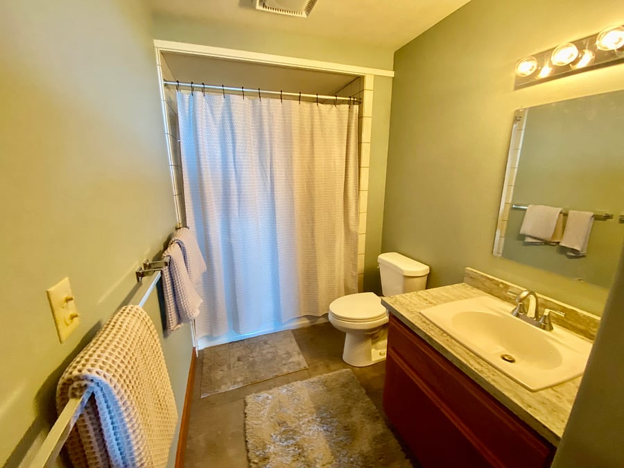 Bathroom with tub