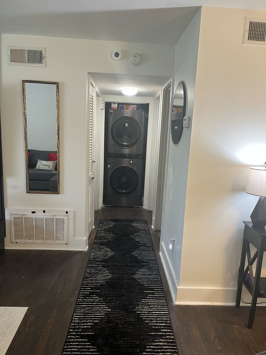 Full size washer & dryer.