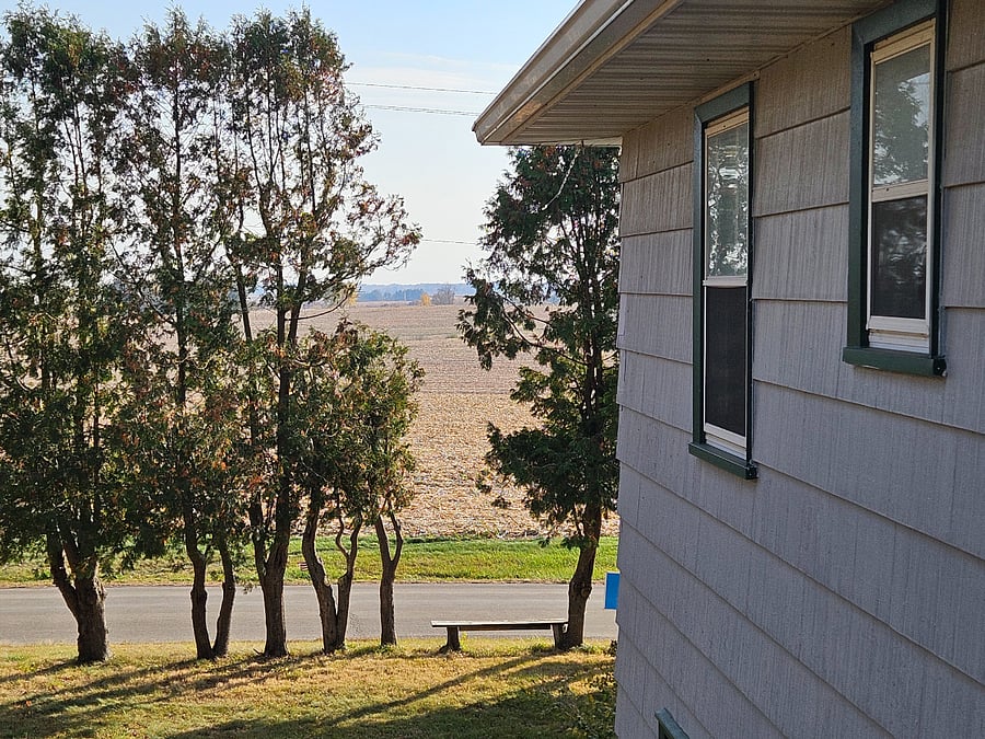 View to Cherry Grove Road (looking South) from Stairway landing
