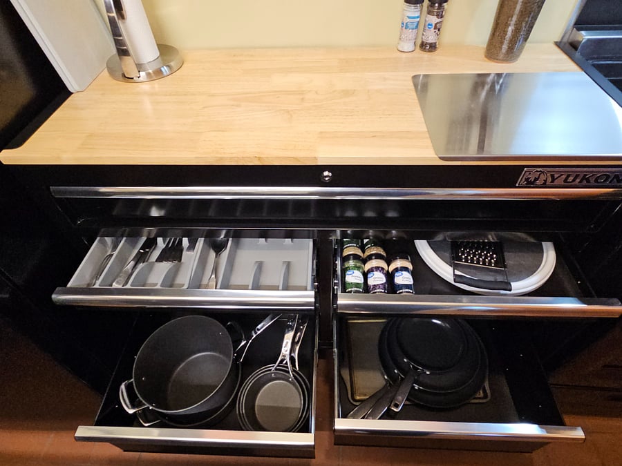 Stocked with cookware