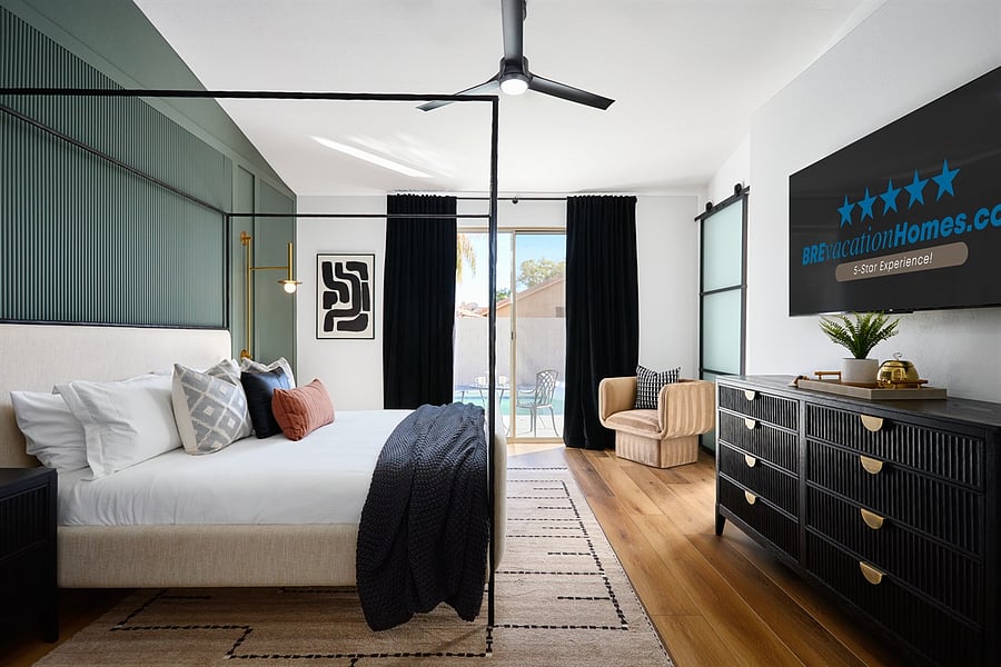Primary Bedroom w/Pool View