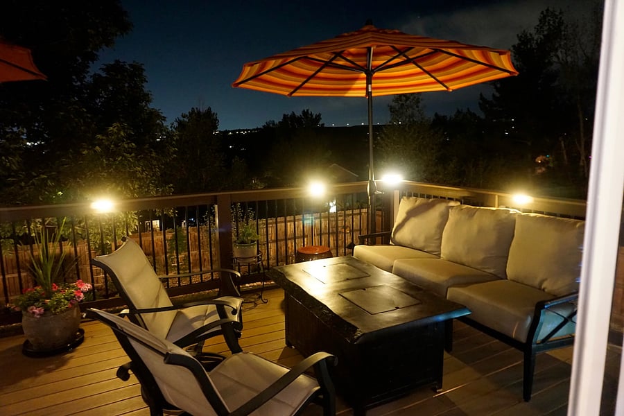 Deck at night