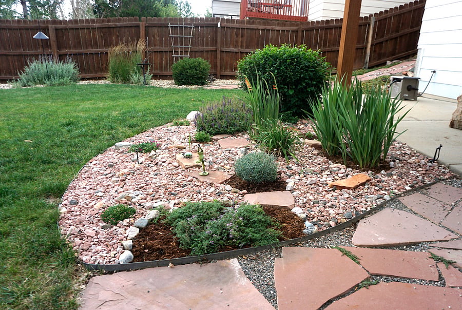 Manicured garden plot