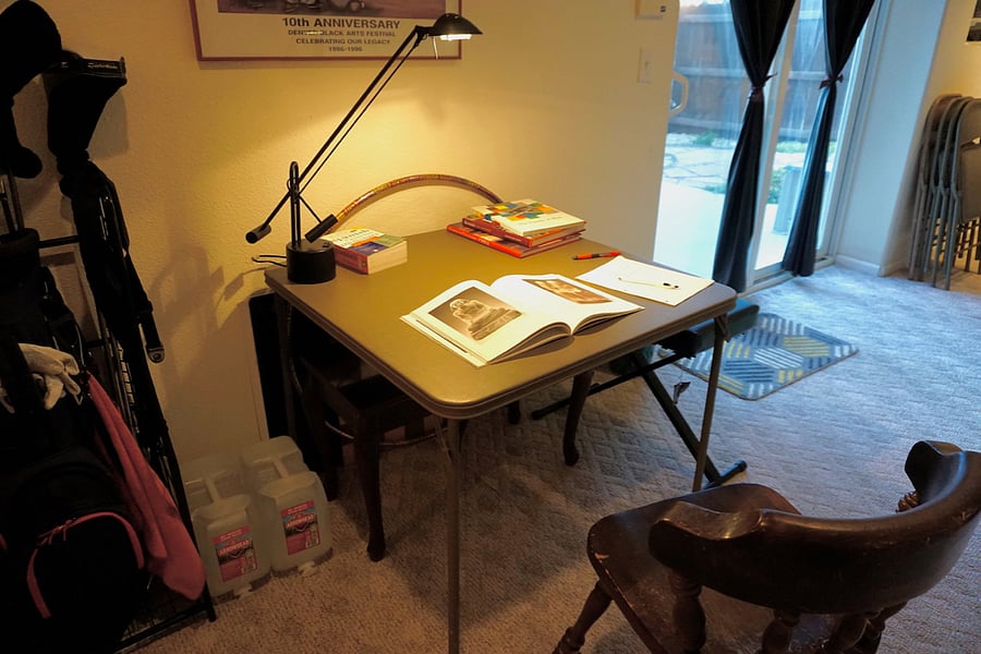 Basement study area