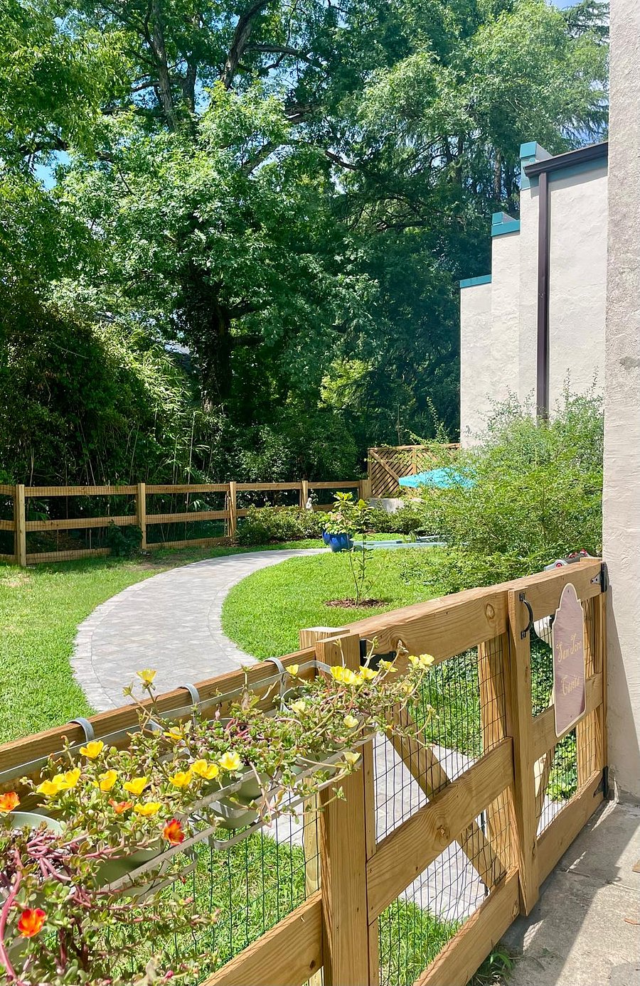 Fenced-in yard