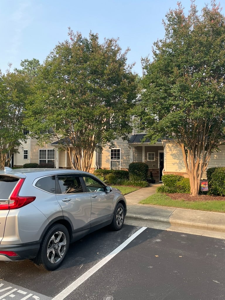 parking out front