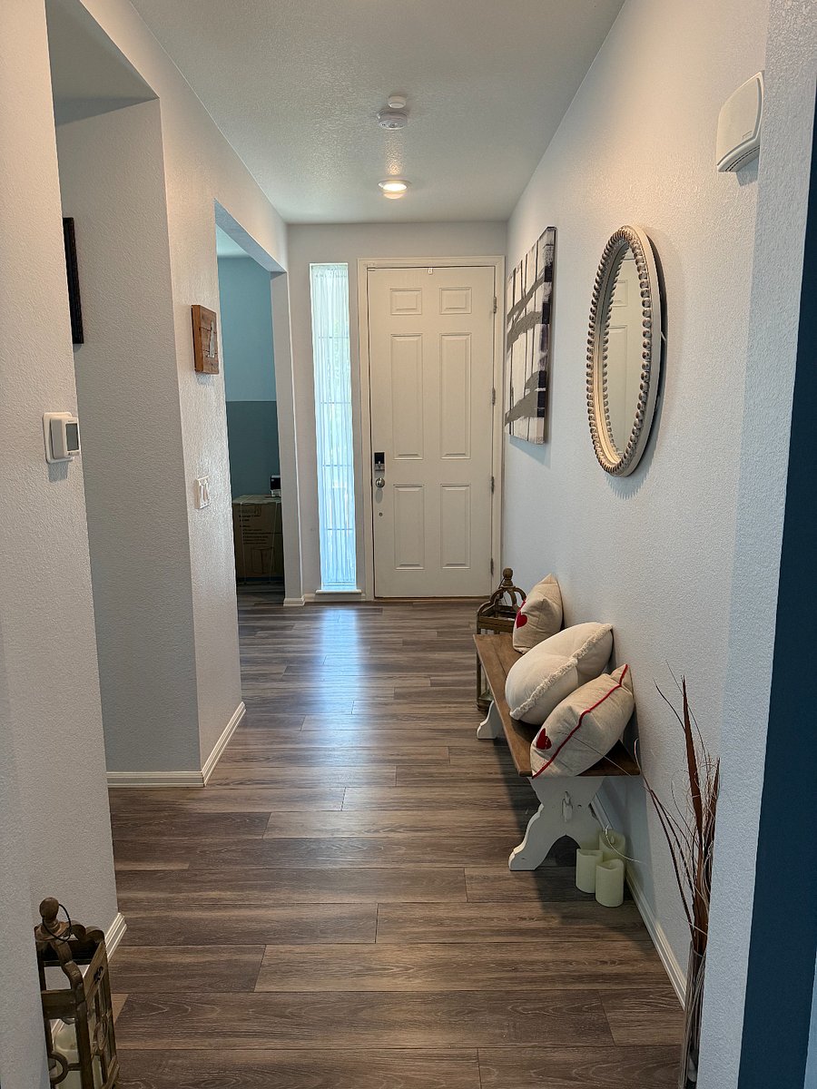 Entry way: Dedicated coat closet with a pickleball set (neighborhood courts)