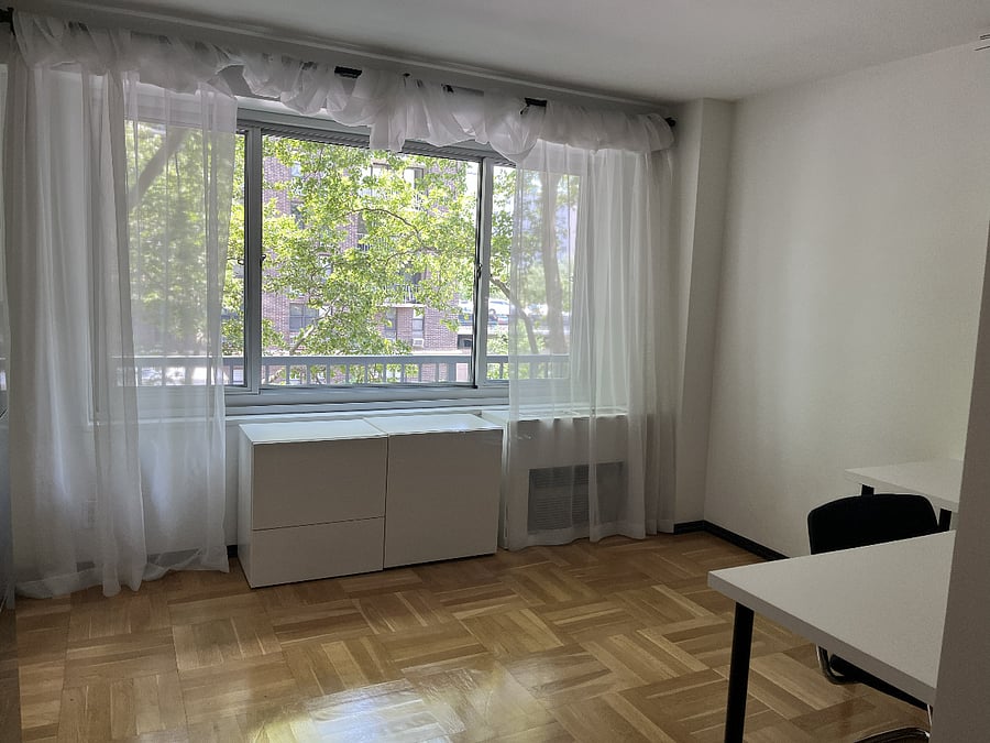 Living room, work area