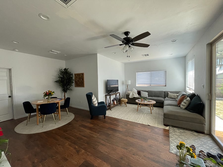 Living Room Number Two - the door on the left is the door to the large bedroom