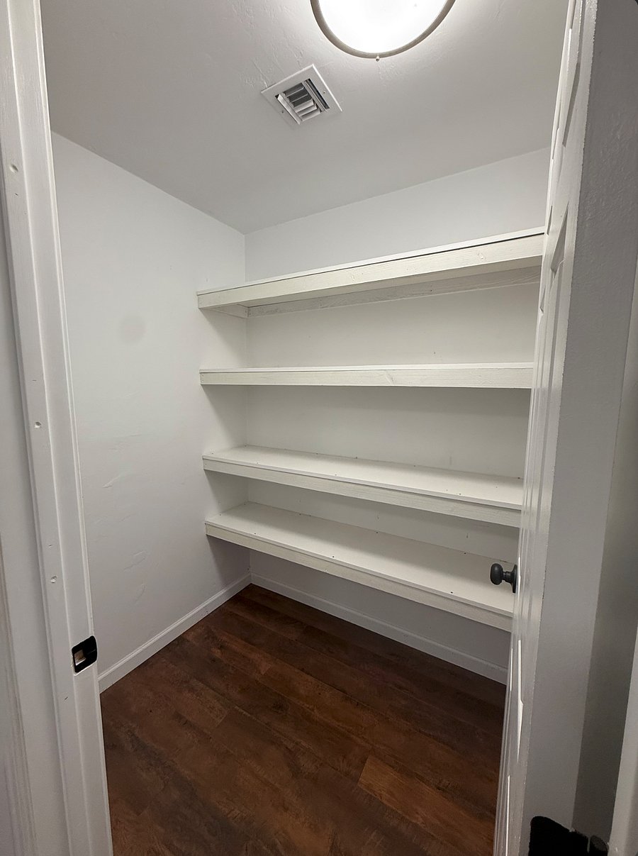 Walk in closet - second door in the closet