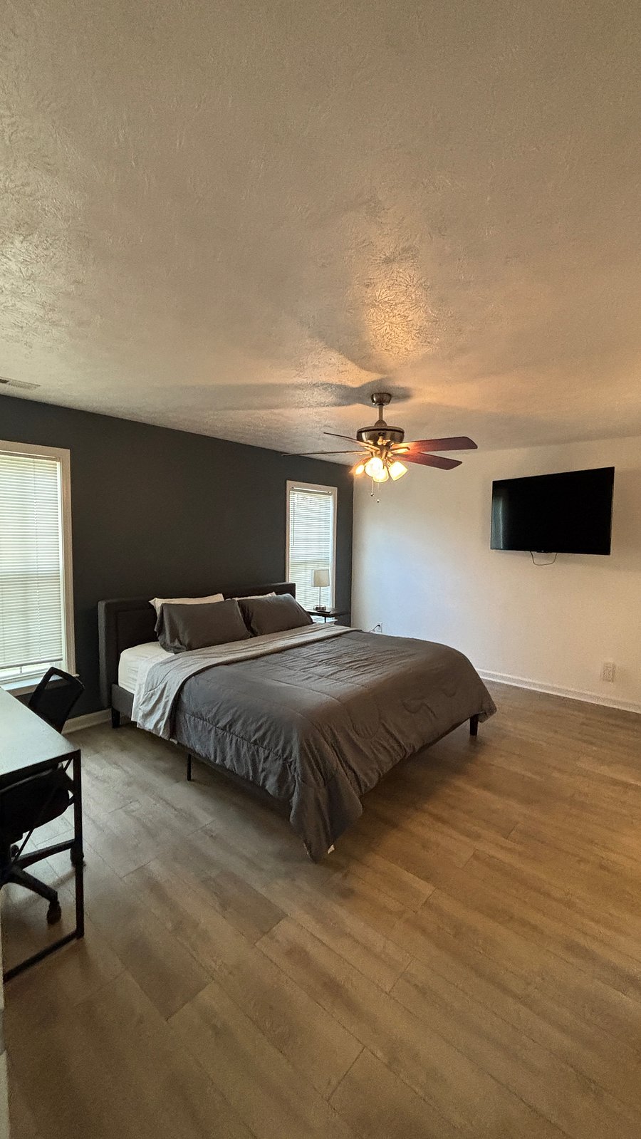 Master bedroom with private bathroom 