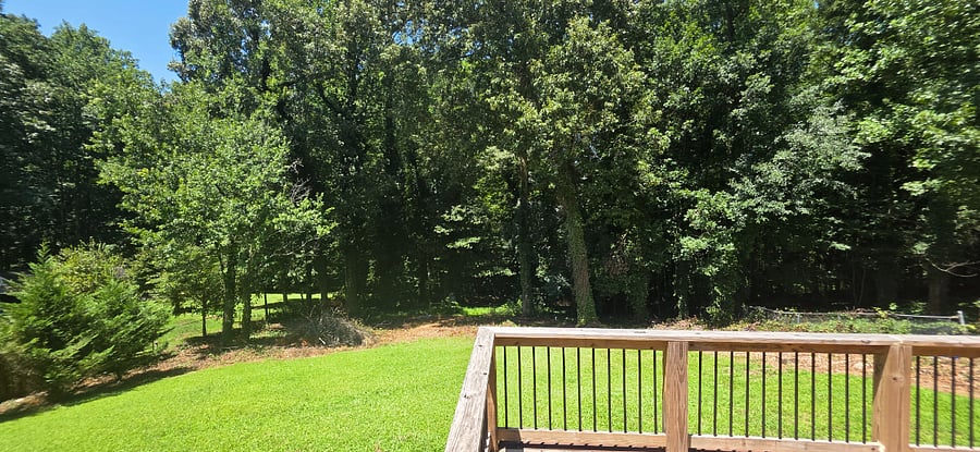 Large fenced in back yard with optional for pit for winter. 