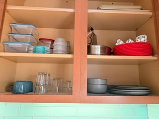 Kitchenette includes: cooking utensils, silverware, dishes and other kitchen supplies