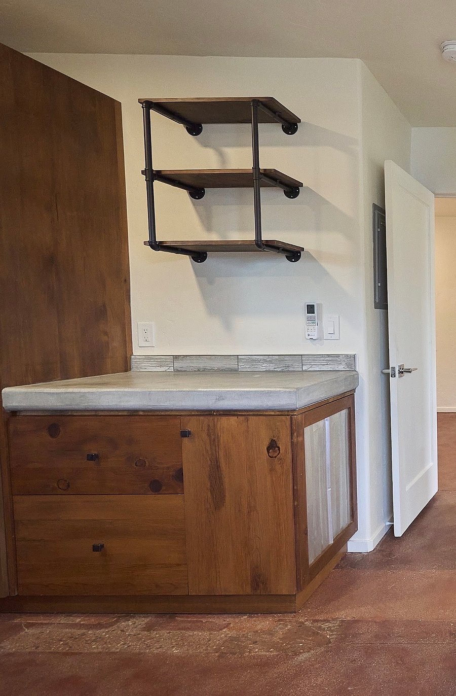 Concrete Countertops & Custom Modern Cabinetry - Newer Appliances
