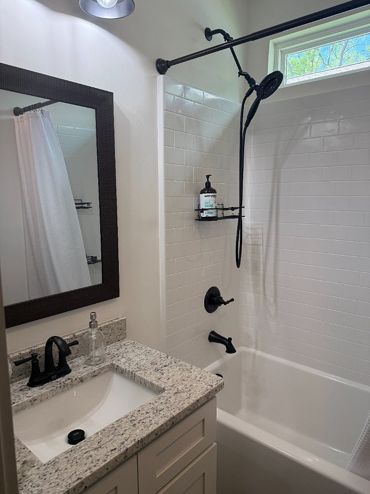 Suite #2 - full bathroom with tub and shower 