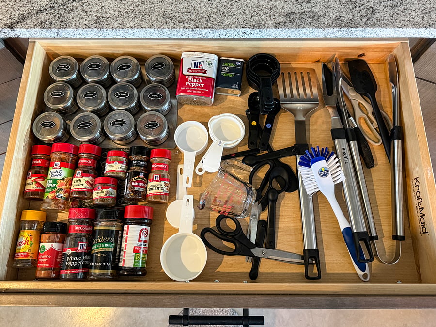 Kitchen is well stocked.