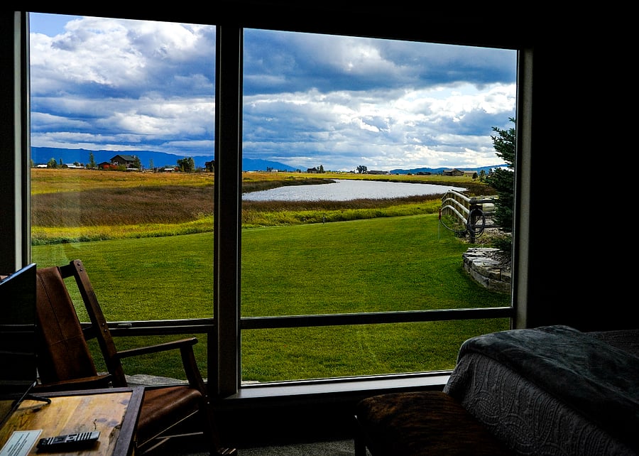 View from guest suite.