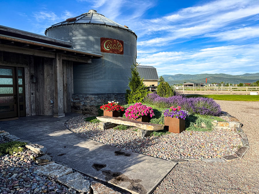 Landscaping for the front entryway. 