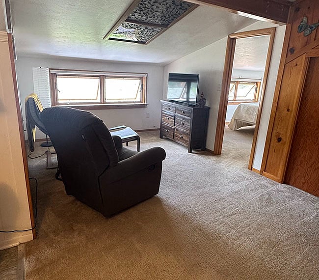 The apartment includes a smart TV. 