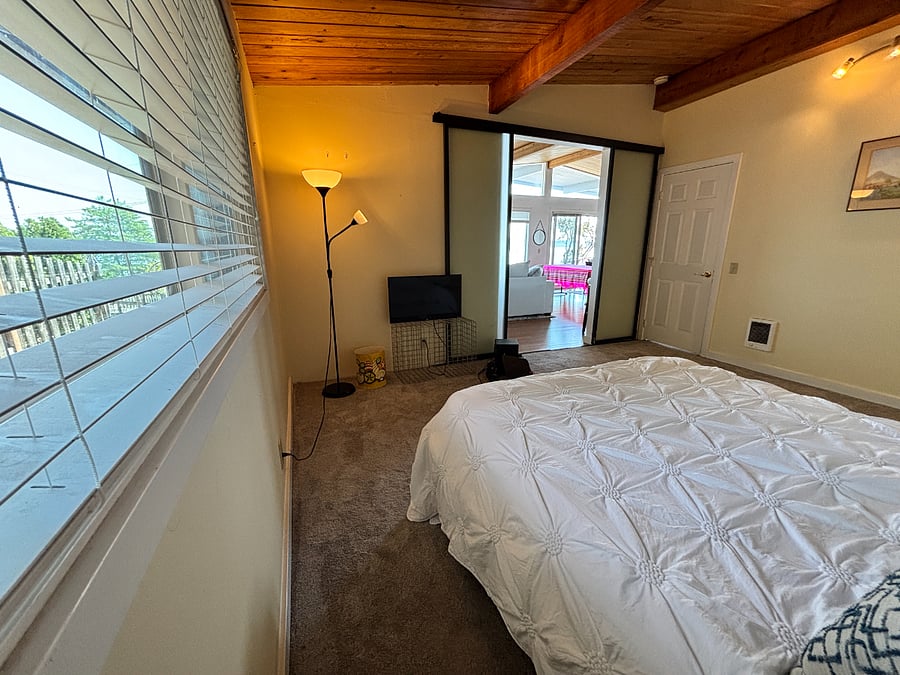 Master bedroom with TV 
