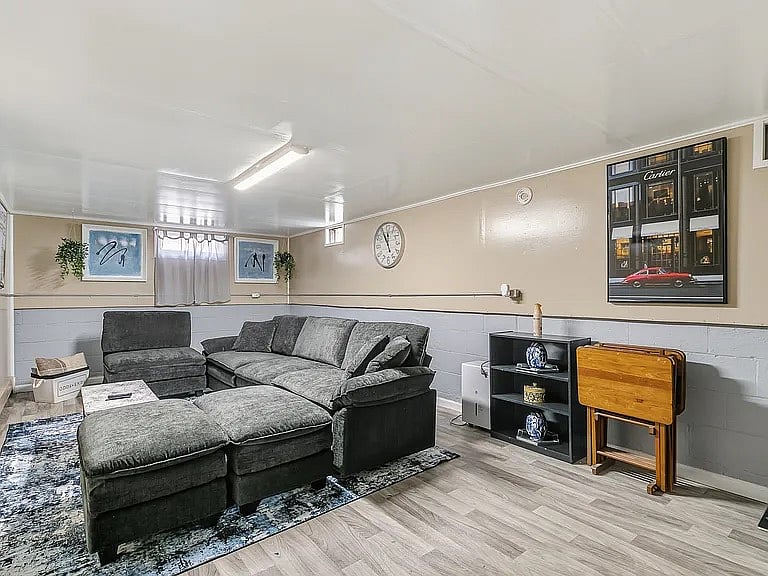 Basement living room