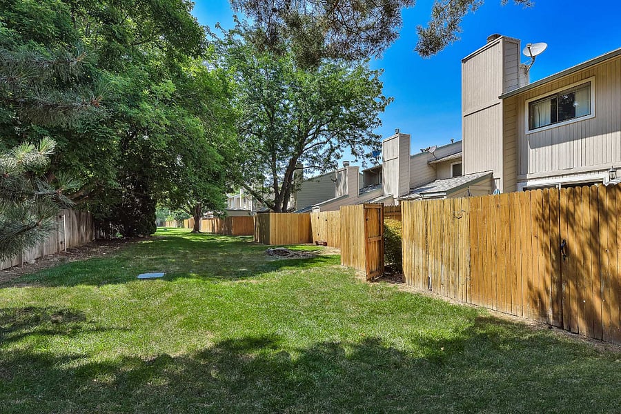 Access to grassy common area off the back patio. 
