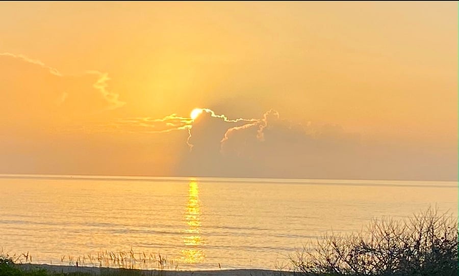 Indialantic beach sunrise - 4 block walk