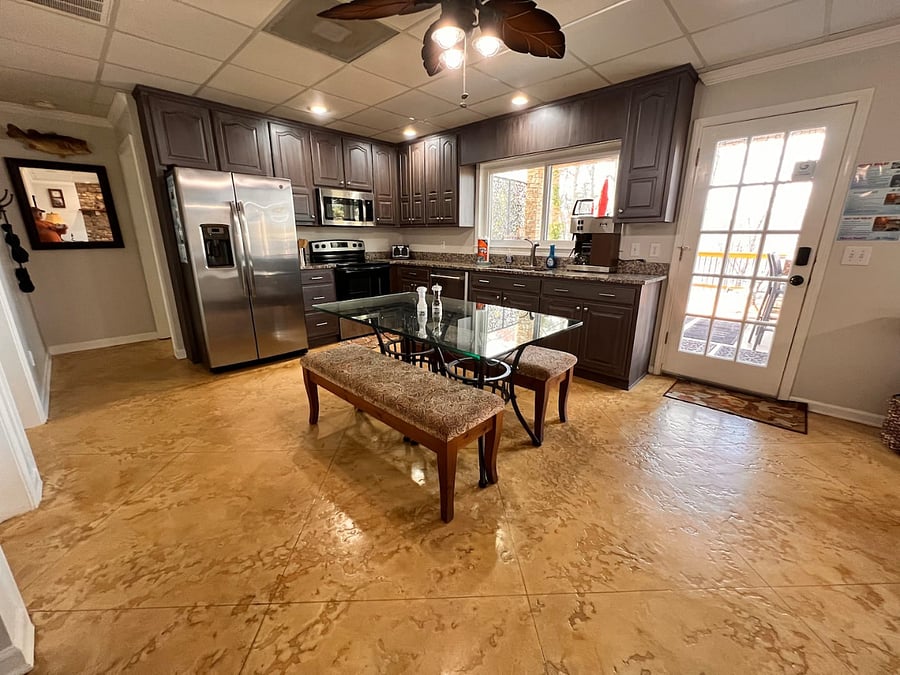 Fully stocked kitchen with stainless steel appliances and a huge over-sized pantry (not pictured)