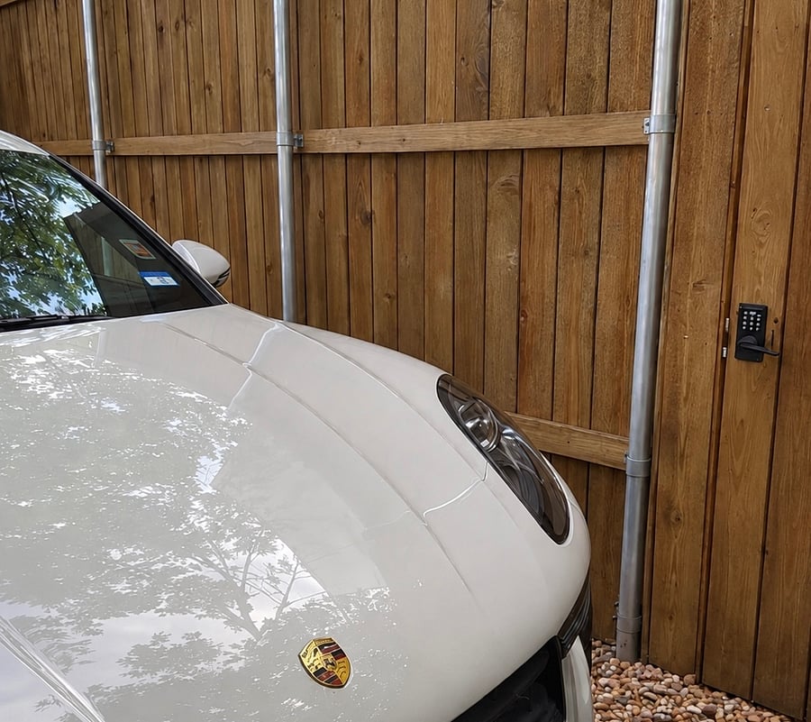 Two parking spaces within steps of your own private entry