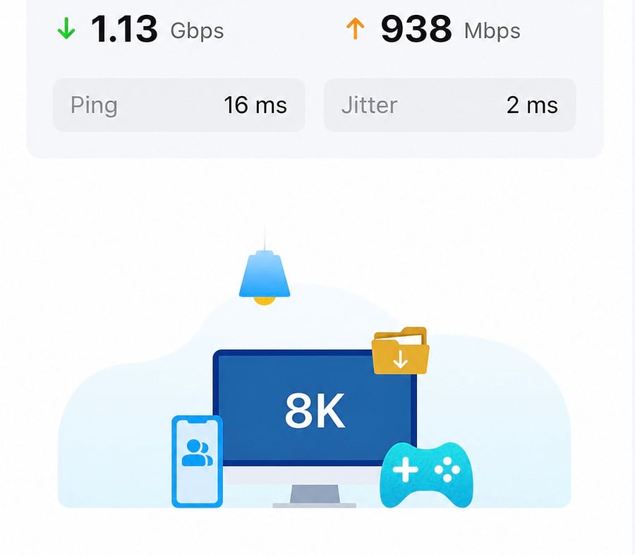 Fast WiFi makes work from home convenient and seamless