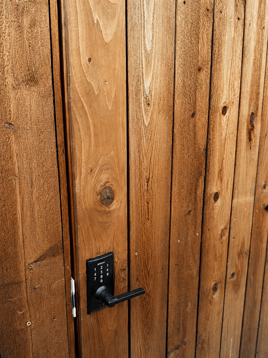 Private smart lock entry and adjacent parking is a game changer for check-in, grocery trips, trips with the pup, and daily living